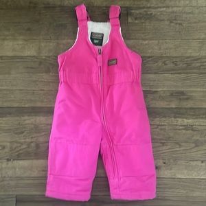 CE Schmidt Pink coveralls snow pants for TODDLER